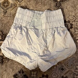 FP Movement by Free People Light Gray High-Waisted Shorts